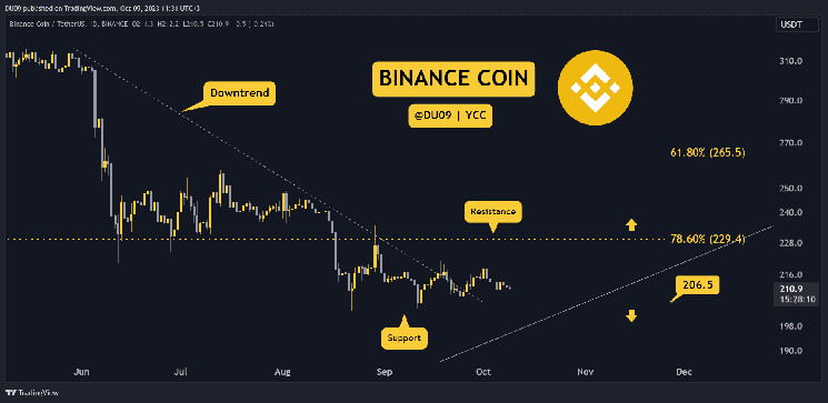 BNB Crashes 5% Weekly but How Low Can it Go? Three Things to Watch this Week (Binance Coin Price Analysis)