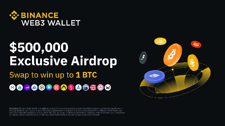 Binance Web3 Wallet’s $500k ‘Swap to Win’ Airdrop!